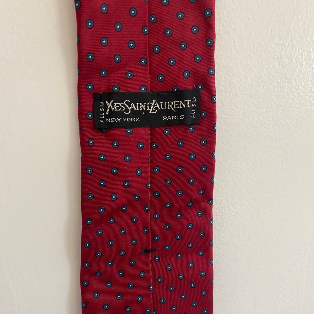 Yves Saint Laurent Red Tie